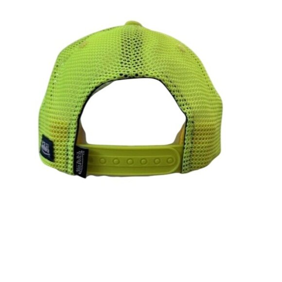 Von Dutch Neon Yellow Trucker Hat Adjustable Snapback Mesh Cap Unisex Polyester - Picture 2 of 4